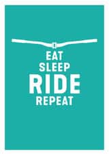 A stylish art card for mountain bike obsessed people created by DOMINIC RAAD