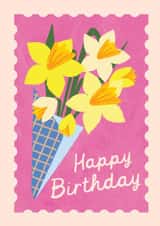 Pretty Birthday Card - Daffodils created by Studio Mads