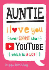 Fun Birthday Card - For Auntie - YouTube created by  la la la     Designs