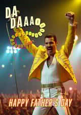 Funny Father's Day Card - Queen - Freddie Mercury created by Shower Thoughts