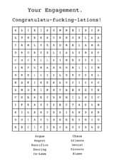 Engagement Card - Funny - Wordsearch created by Ed Whyte