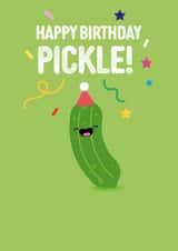 Cute Birthday Card - Pickle - Pun created by Pango Productions