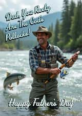 Happy Father's Day - Fishing - Cods Pollocks created by Shower Thoughts