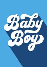 Classic New Baby Card - Baby Boy created by Ellen Jane LDN