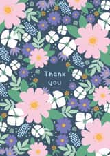 Pretty Thank You Card - Pastel Flowers created by Valeria Frustaci