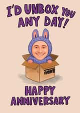 Funny Anniversary Card - Labubu - Unbox You Any Day created by Ivorymint cards
