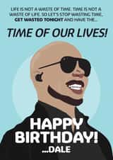 Fun Birthday Card - Pitbull - Time Of Our Lives created by Wee Daft Designs