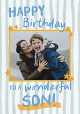 Personalised Birthday Photo Card created by Sweetlove Press - Classic Birthday Card - Wonderful Son