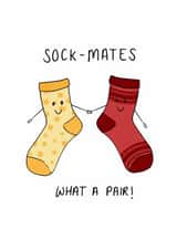 Cute Anniversary Card - Sock Mates created by Ella Sanderson