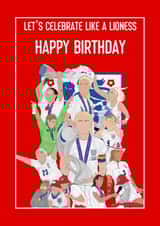 Lionesses Birthday Card created by Ped Designs 