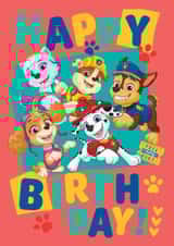Cute Kids Birthday Card – Hug-Ready Paw Patrol Pack created by Danilo