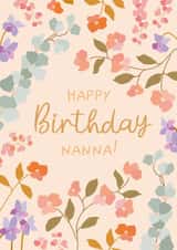 Pretty Birthday Card - For Nanna created by The Pattern Press