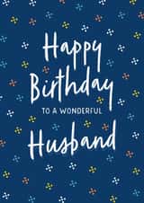 Classic Birthday Card - Wonderful Husband created by Evie Garnett Designs