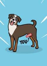 Rude Anniversary/Birthday Card - Dog - Explicit created by ZB CREATIVE
