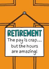 Funny Retirement Card - Crap Pay created by TeePee Creations