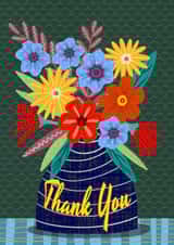 Fun Thank You Card - Vase - Flowers created by Regina Moore