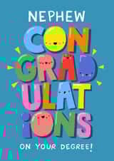 Cute Graduation Card - For Nephew - Degree created by Nicola Watson