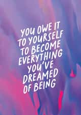 Cute Inspirational card for when you need a pick-me-up - motivational quote created by OHVERLEE