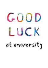 Classic Good Luck Card - University created by size3art
