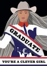 Fun Graduation Card - Beyonce - Cowboy Carter created by Paper Jungle