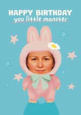 Funny Birthday Card - Labubu - Little Monster created by Giddy Kipper