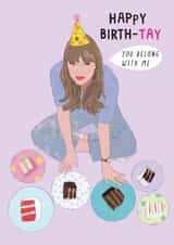 Taylor Swift Birthday Card - Masters & Cake - You Belong With Me created by Holly Fox