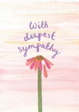 With deepest Sympathy, sorry for your loss card created by Mrs E