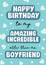 Cheeky Birthday Card - For Boyfriend - Older Than Me created by Stuck Shop Gifts