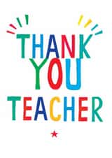 Classic Thank You Card - For Teacher created by Earlybird