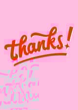 Classic Thank You Card - Graphic Typography created by Ellen Jane LDN