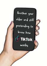 Funny TikTok Birthday Card - Humorous Greeting for Him, Her or Friend created by Wolza Cards