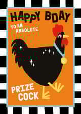Funny Birthday Card - Prize Cock created by Sanders de Roeper