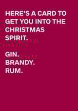 Funny Christmas Card - Spirits created by original fox designs