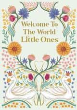 Classic New Baby Card - Twins - Welcome To The World Little Ones created by Holly Hudson-Smith