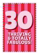 Classic Birthday Card - 30th - Totally Fabulous created by Blush & Blossom 