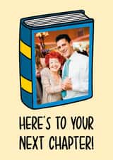 Personalised Good Luck Photo Card created by TeePee Creations - Classic Good Luck Card - Next Chapter