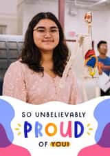 Personalised Exams Photo Card created by Joanne Hawker - Classic Congratulations/Exams Card - Unbelievably Proud