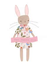 Banner Bunny 2nd Birthday Card created by Vicky Carpenter
