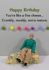 Cheeky Birthday Card - For Him - Mature Cheese created by Bold & Bright Cards