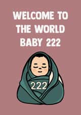 Cute New Baby Card - Player 222 - Squid Game created by Doublea