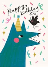 Cute Birthday Card - Party Animals created by Happy Wolf