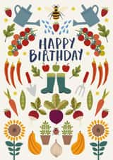 Classic Birthday Card - Gardening created by Nina Raby - Jones