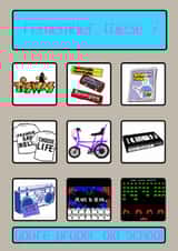 A feel good card with a nostalgic 1970's and 1980's vibe. Remember these ? created by Benny