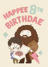Cute Birthday Card - 8th - Harry Potter - Happee Birthdae created by Cardology