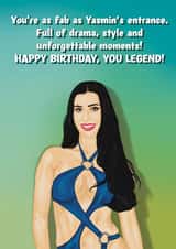 Funny Birthday Card - Love Island - Yasmin Pettet created by Choo Choo