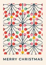 Arty Christmas Card - Retro Festive Berries created by Taya Cosgrove