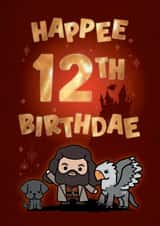 Cute Birthday Card - 12th - Harry Potter created by Cardology