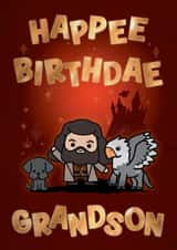 Cute Birthday Card - For Grandson - Harry Potter created by Cardology