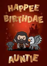 Cute Birthday Card - For Auntie - Harry Potter created by Cardology