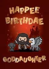 Cute Birthday Card - For Goddaughter - Harry Potter created by Cardology